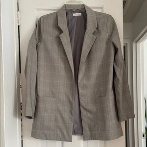 Blush Women's Gray Plaid Blazer